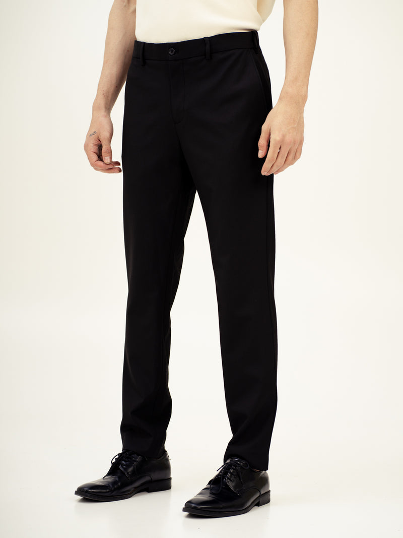 Inferno Black Twill Luxury Stretch Pants