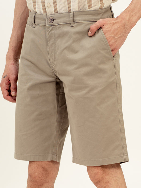 Klimt Khaki Stretch Chino Shorts