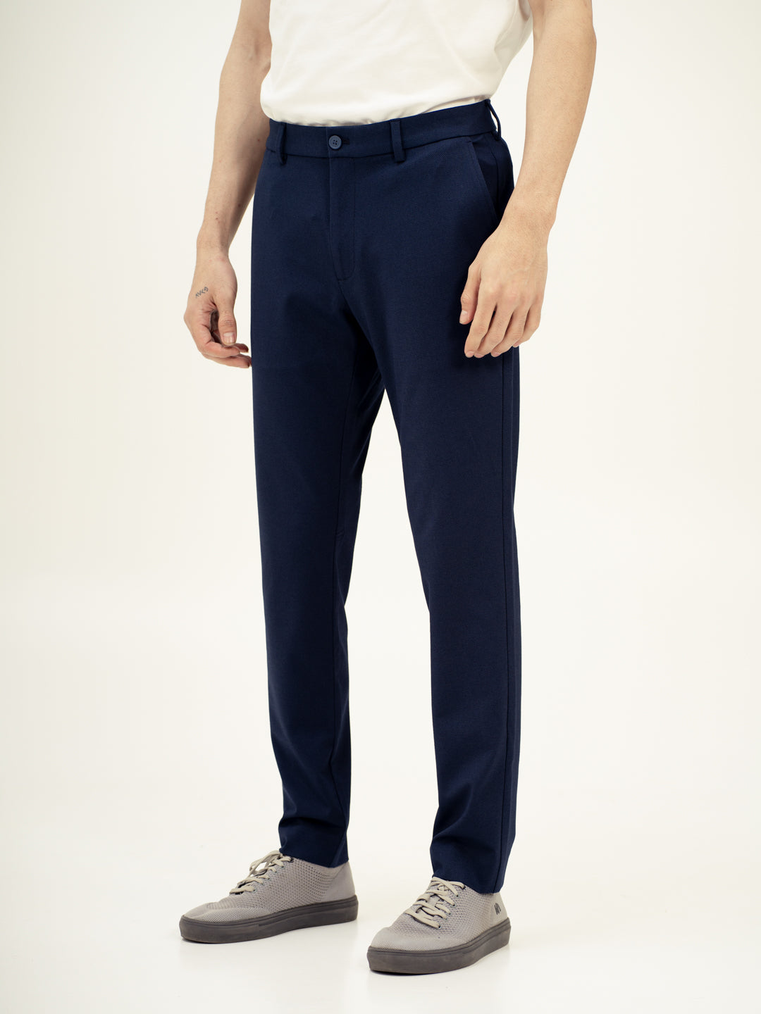 Aquatic Blue Slim Fit Lightweight Power Stretch Pants