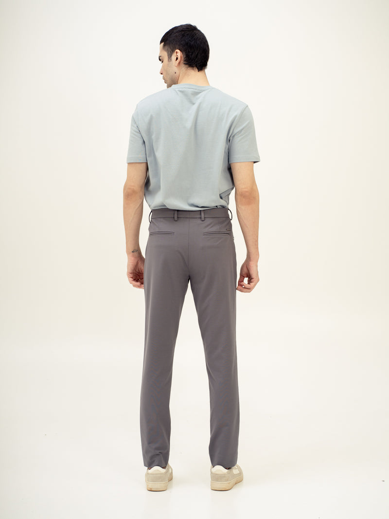 Mercury Grey Slim Fit Lightweight Power Stretch Pants