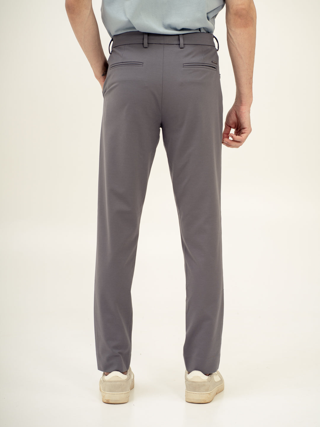 Mercury Grey Slim Fit Lightweight Power Stretch Pants