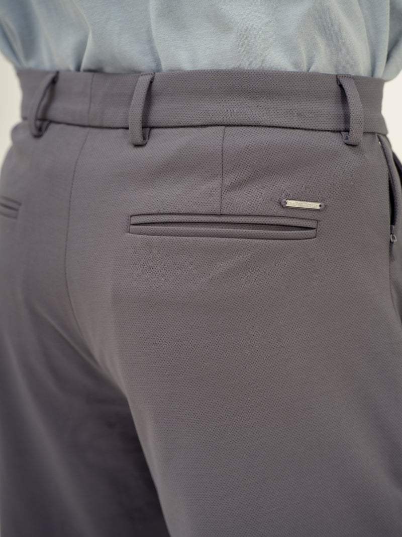 Mercury Grey Slim Fit Lightweight Power Stretch Pants