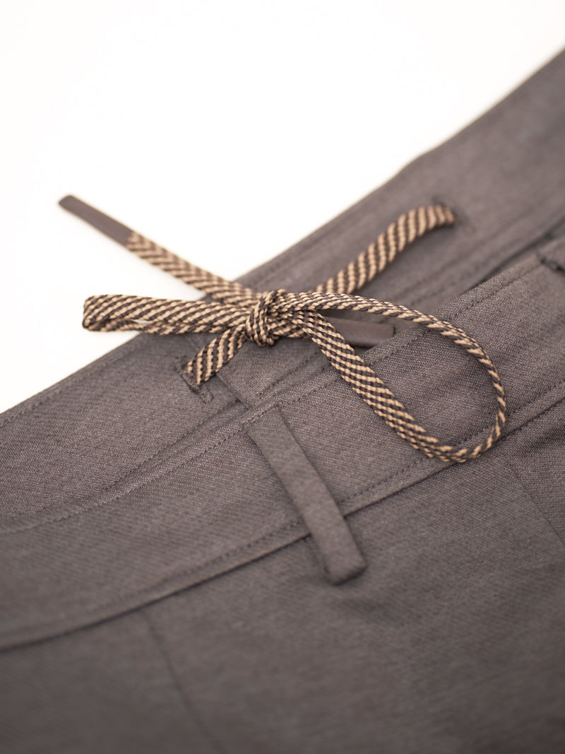 Pablo Grey Relaxed Fit Pintuck Pants