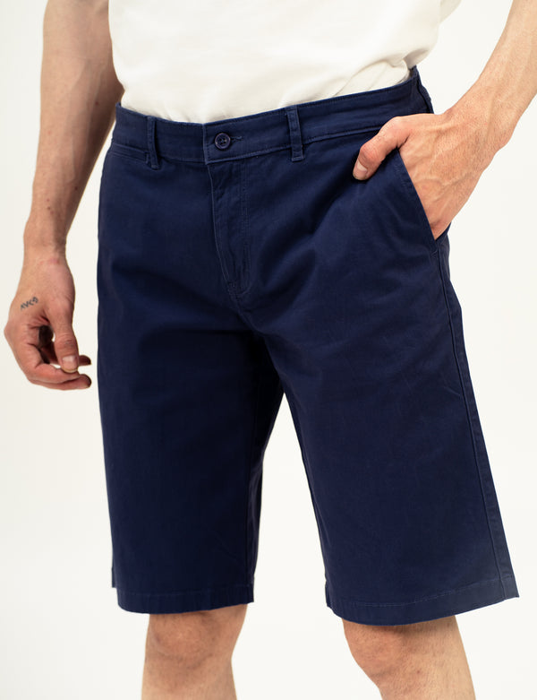 Diego Navy Stretch Chino Shorts