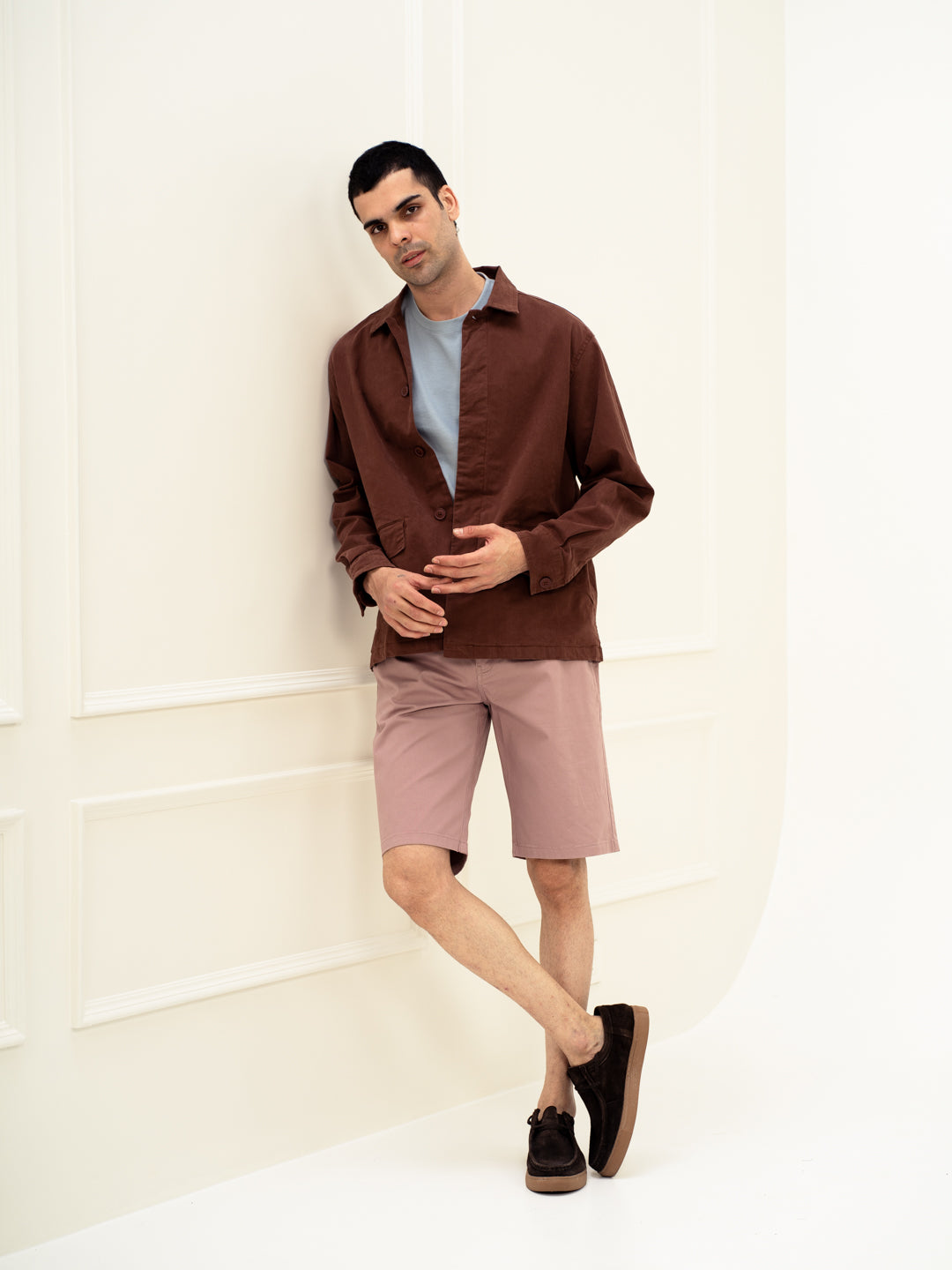 Pablo Pink Stretch Chino Shorts