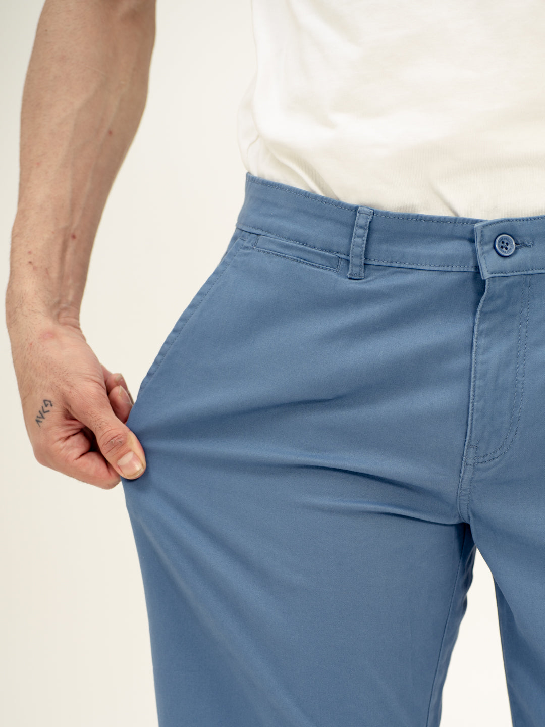 Freeda Blue Chino Shorts