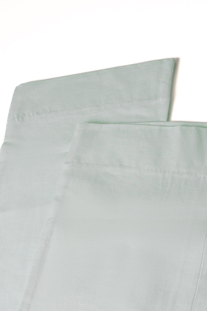 Ice Green Cotton Linen Pants