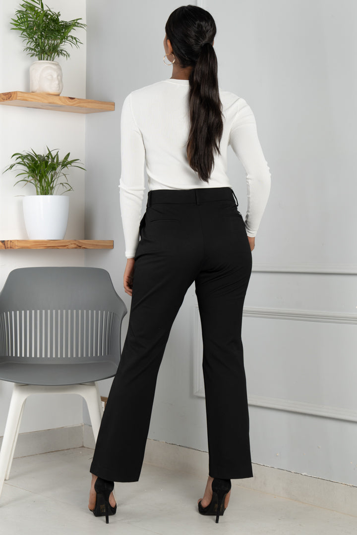 Black All Weather Essential Stretch Pants