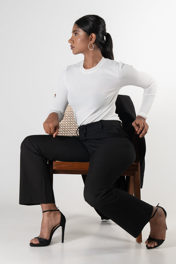 Black All Weather Stretch Pants Women - Main Image