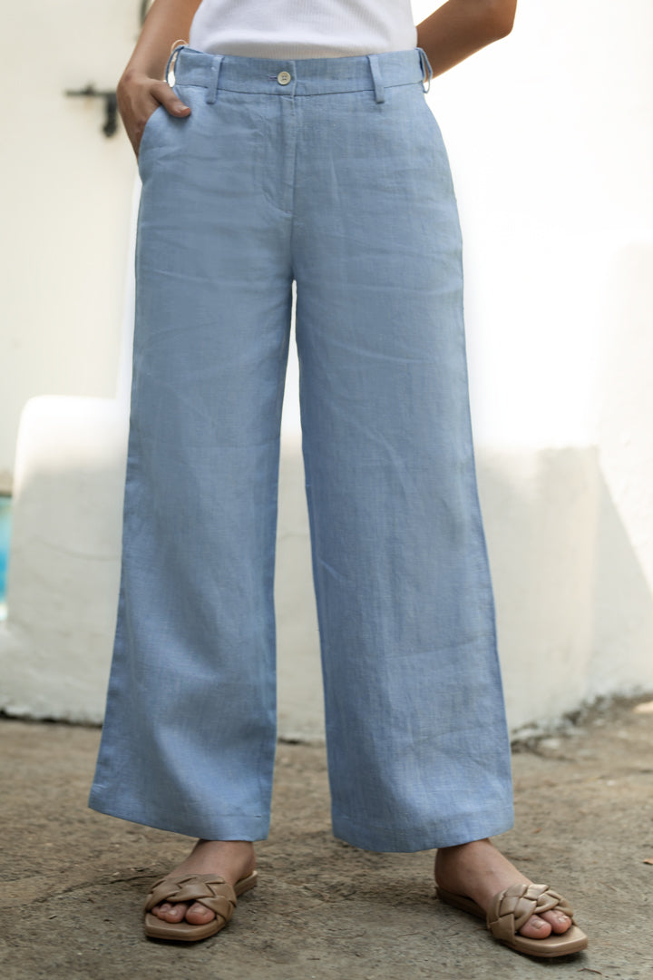 Raymond Slim Fit Men Light Blue Trousers  Buy Raymond Slim Fit Men Light Blue  Trousers Online at Best Prices in India  Flipkartcom
