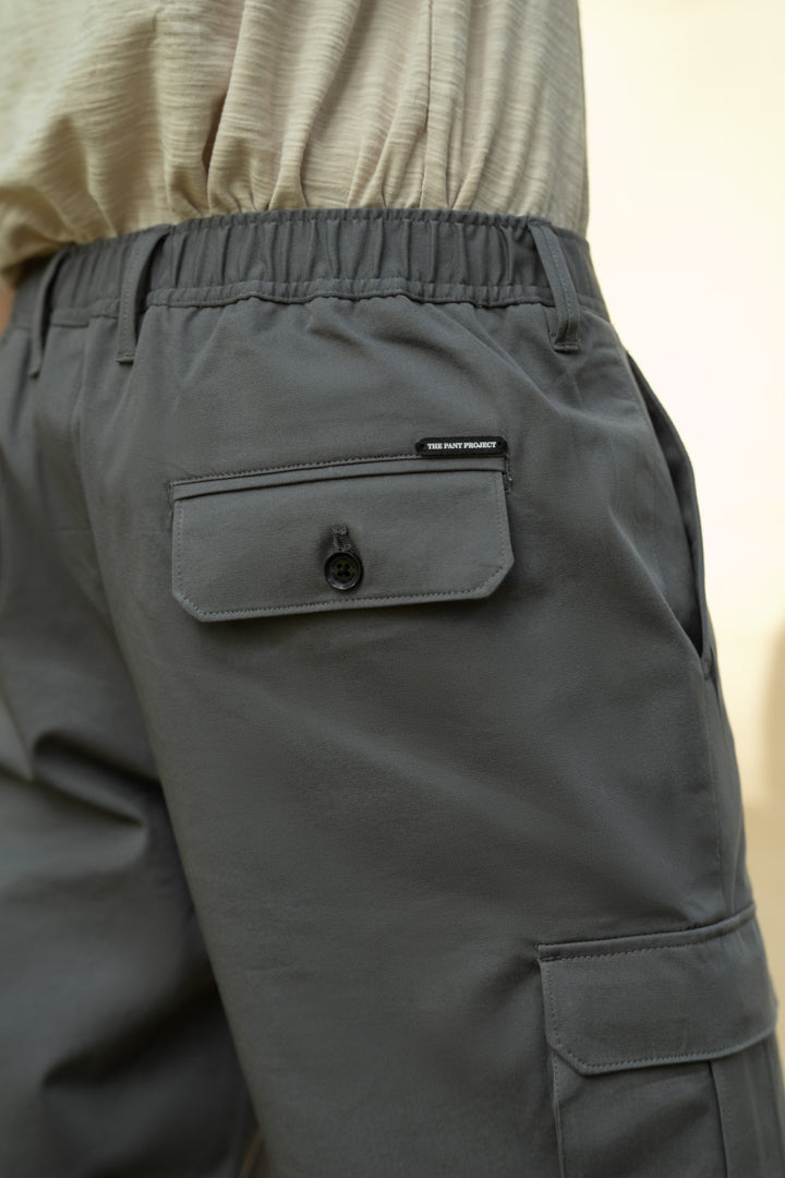 Buy Grey Stretch Cargo Shorts For Men Online In India