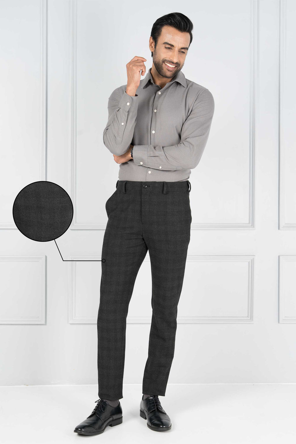 Buy Louis Philippe Grey Trousers Online  709540  Louis Philippe