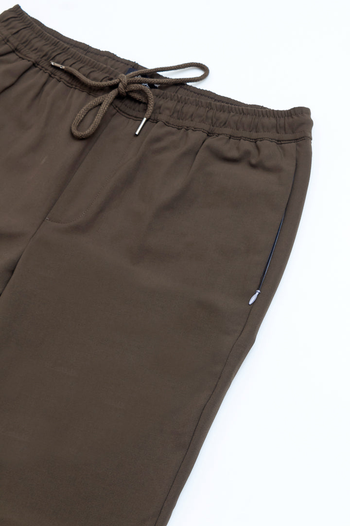 Army Olive Stretch Joggers for men
