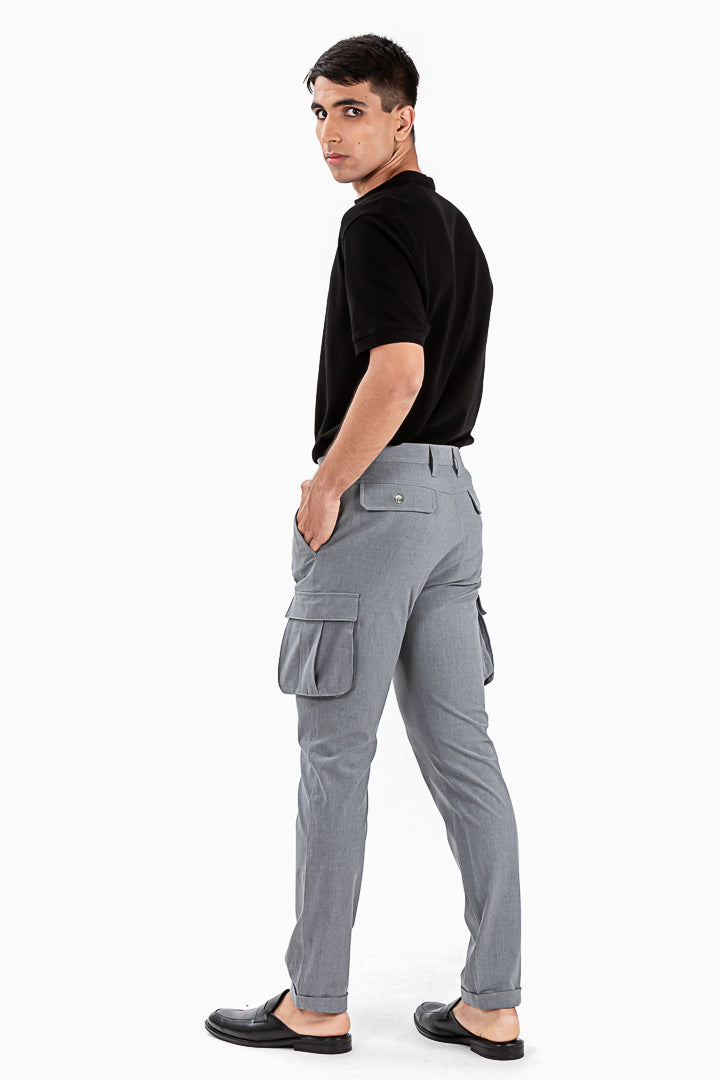 grey cargo pants men