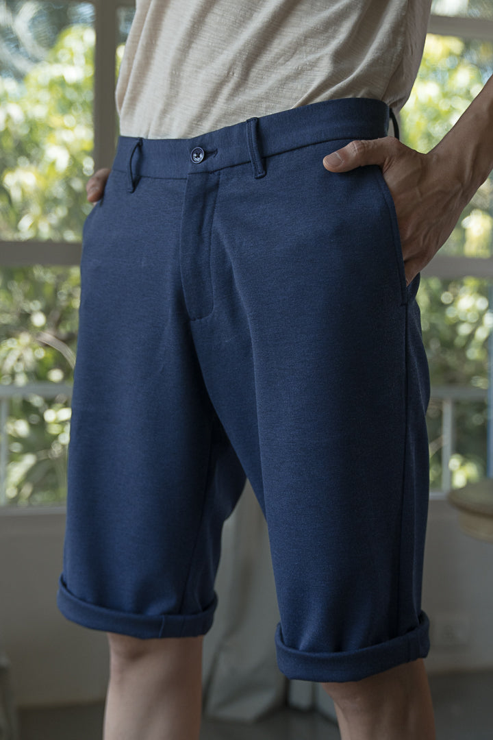 Insignia Blue Power-Stretch Chino Shorts