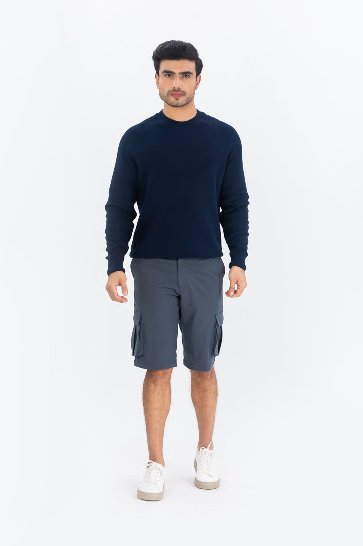 Buy Grey Waterproof Cargo Shorts For Men Online In India