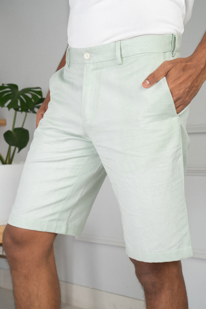 ice green mens chino shorts