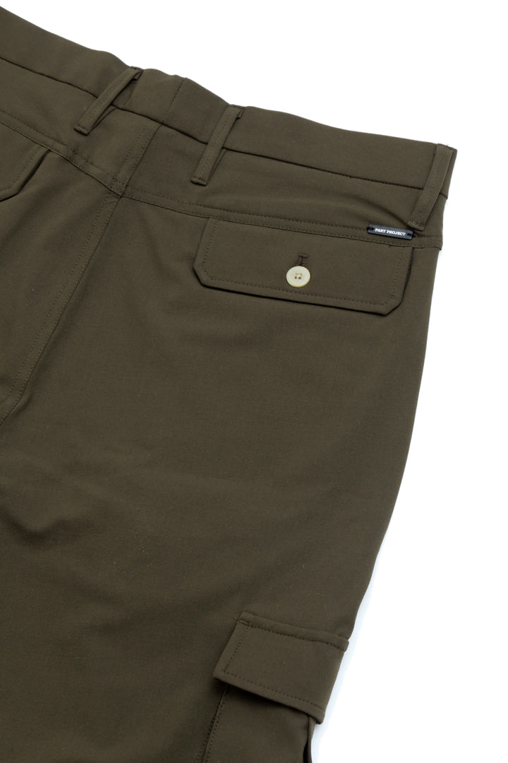 Men Slim Fit Cargo Pants Dark green Linen  StJones
