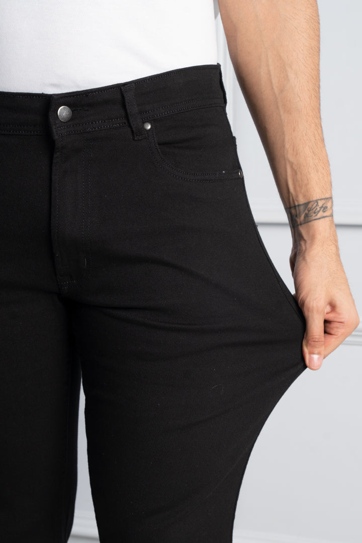 Stretchable Black Jeans for Men