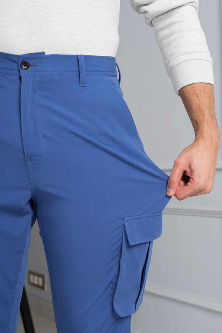 Blue Cargo Pants for Men
