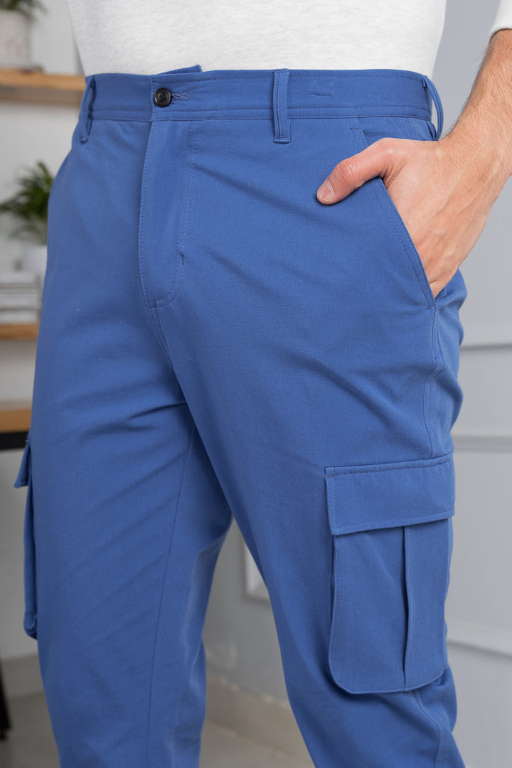 blue cargo pants