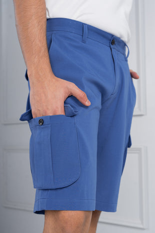 mens light blue cargo shorts