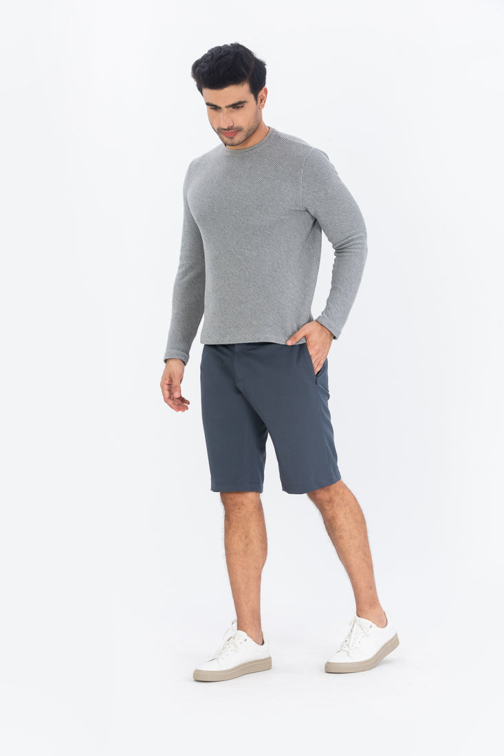 men's grey chino shorts