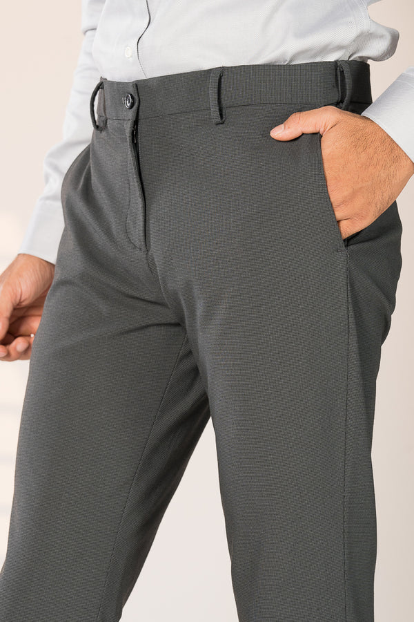 Slate Grey Houndstooth Pants