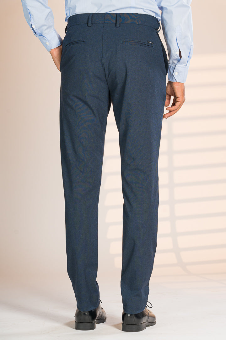 Midnight Blue Houndstooth Pants