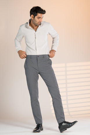 gray moon checks pants