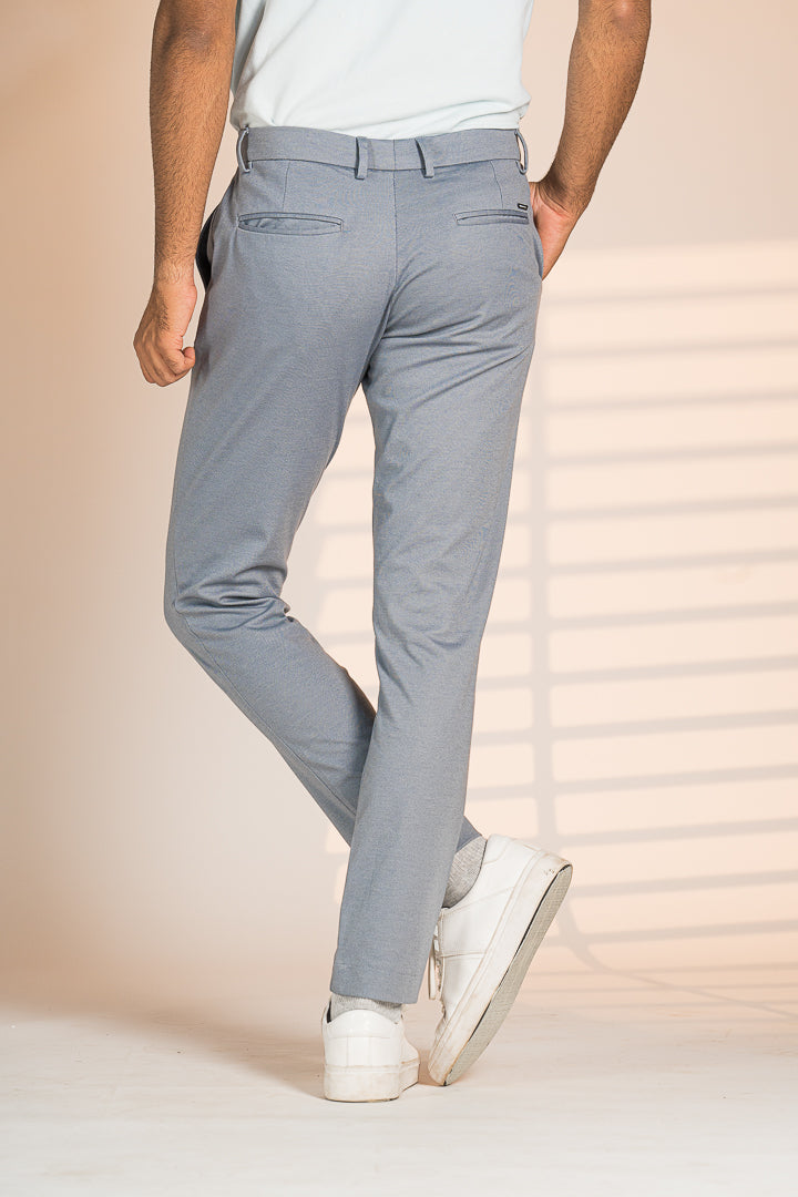 Steel Grey Power-Stretch Pants