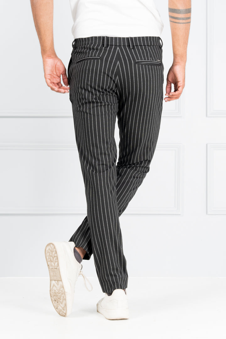 Black Stripe Power-Stretch Pants