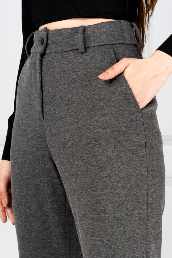 Charcoal Power-Stretch Pants - Women