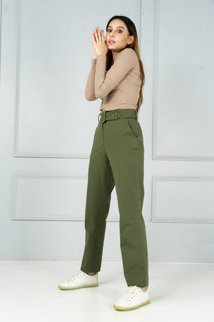 olive stretch chino 