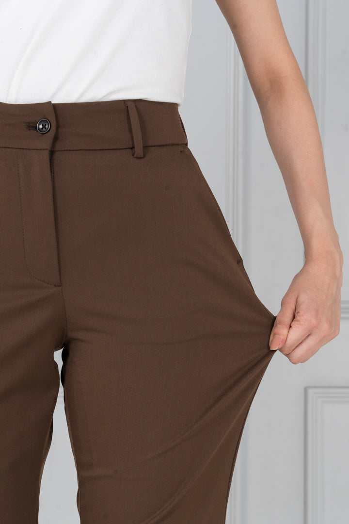 Brown All Weather Essential Stretch Pants - Women
