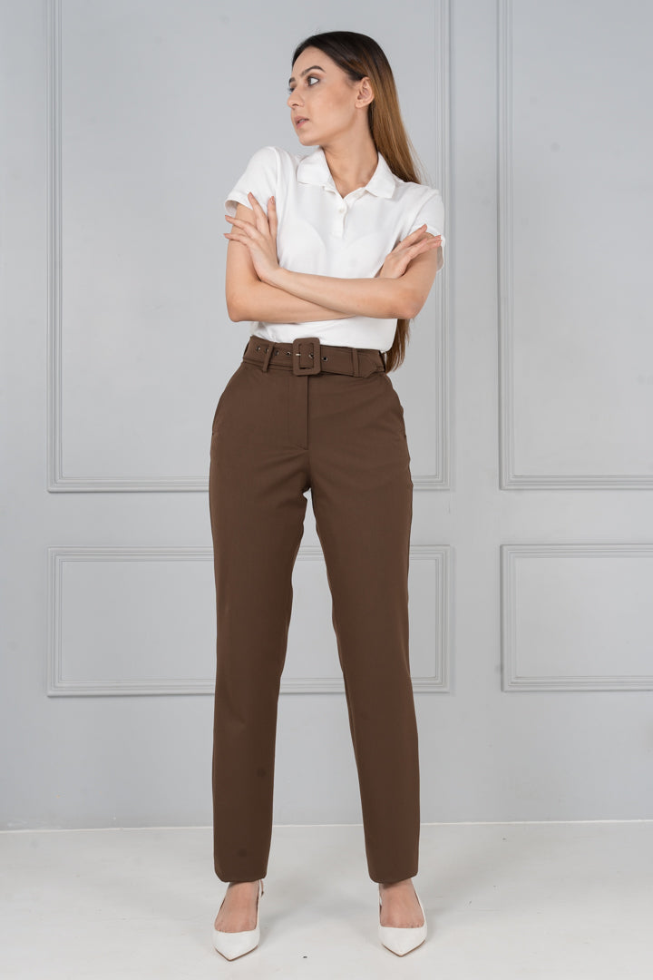 Brown All Weather Essential Stretch Pants - Women